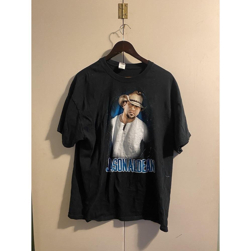 Jason Aldean Burn It Down 2015 Tour 2 Sided XL T Shirt Black Country Music